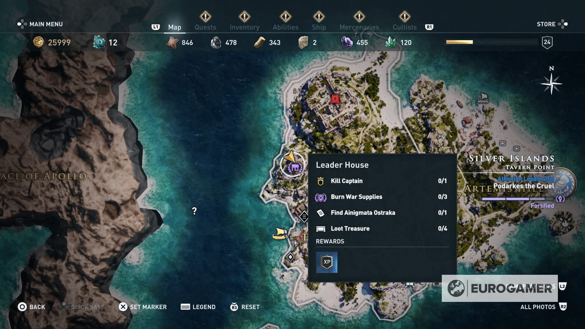 Assassin's Creed Odyssey Estate Envy, Marbled Morale riddle solutions
